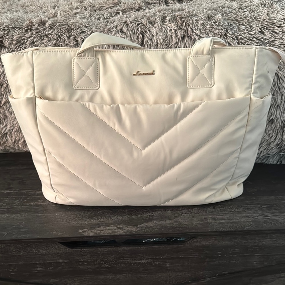 Loveook Cream Quilted Women's Bag